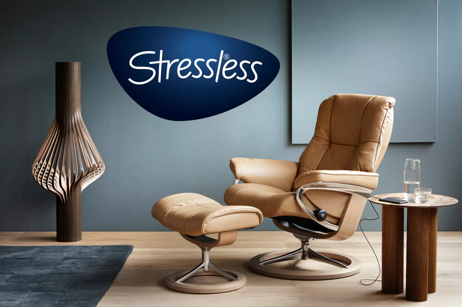 When Ekornes® was founded in 1934, we set out to change the way people think about comfort. Nothing exemplifies that more than our Stressless® furniture line. We believe being comfortable is based on the right fit, to your body and to your home. Most of our Stressless® styles are available in multiple sizes so the furniture feels tailored to your body, and the many design possibilities will ensure it also feels tailored to your room design. Our innovative comfort systems allow the furniture to seamlessly move with your body by simply turning the Glide wheel and shifting your weight, and they provide complete support to your head, neck and back in any position. Stressless® furniture is designed to offer an entirely new level of comfort to serious comfort enthusiasts. Today Stressless is proud to carry the endorsement of the American Chiropractic Association for it's ultimate comfort and backcare support. Stressless. The Innovators of Comfort.

